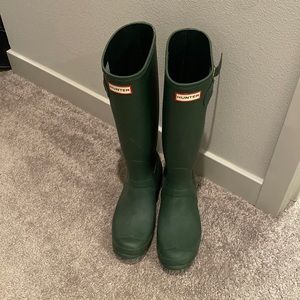 Hunter green Hunter boots